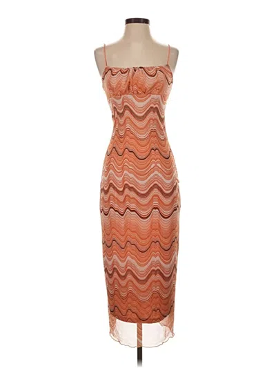 Pre-owned No Comment Cocktail Dress In Orange