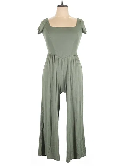 Pre-owned No Comment Jumpsuit In Green