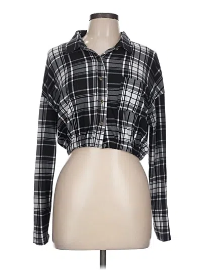 Pre-owned No Comment Long Sleeve Blouse In Black