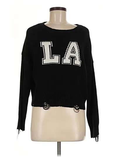 Pre-owned No Comment Pullover Sweater In Black