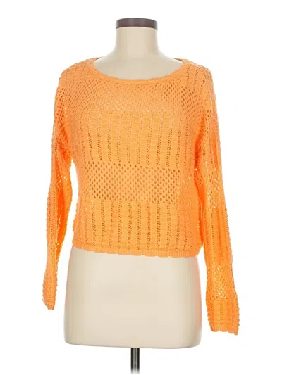 Pre-owned No Comment Pullover Sweater In Orange