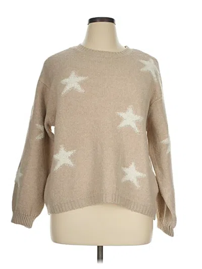 Pre-owned No Comment Pullover Sweater In Tan