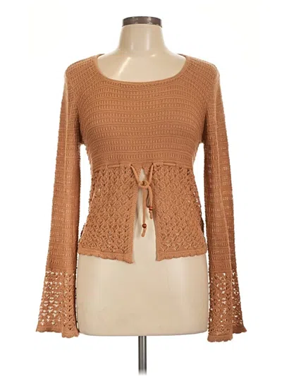Pre-owned No Comment Pullover Sweater In Tan