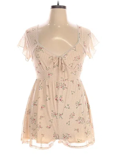 Pre-owned No Comment Romper In Brown