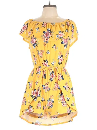 Pre-owned No Comment Romper In Yellow