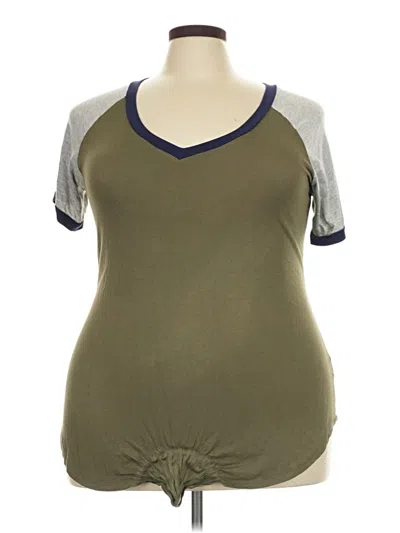 Pre-owned No Comment Short Sleeve T-shirt In Green