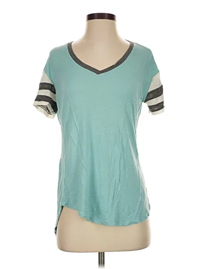 Pre-owned No Comment Short Sleeve T-shirt In Teal