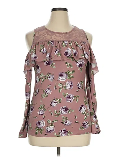 Pre-owned No Comment Sleeveless Blouse In Pink