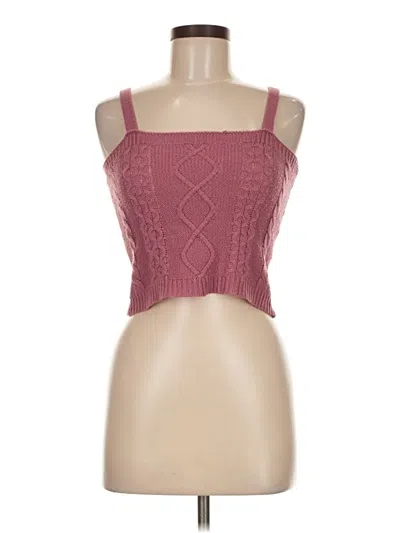 Pre-owned No Comment Sweater Vest In Burgundy