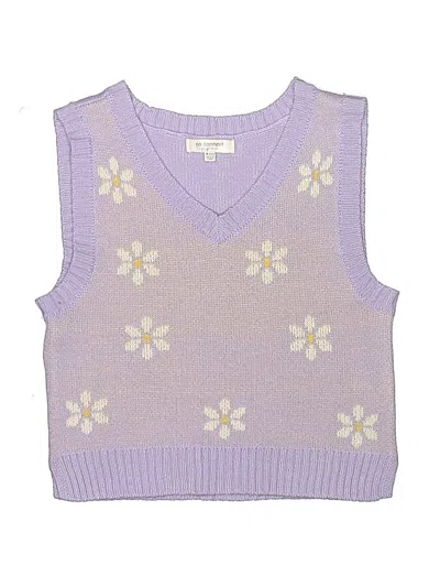 Pre-owned No Comment Kids' Sweater Vest In Purple