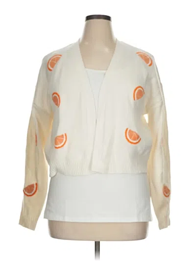 Pre-owned No Comment Sweater Vest In White