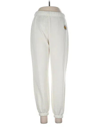 Pre-owned No Comment Sweatpants In White