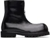 No Idea Black Big Foot 2 Zip 2 Layer Boots In Black