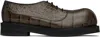 No Idea Khaki Big Foot Croc Derbys In Khaki