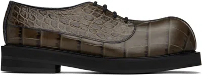 No Idea Khaki Big Foot Croc Derbys