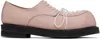 No Idea Pink Big Foot 2 Lace-up Derbys In Strawberry Pink