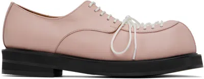 No Idea Pink Big Foot 2 Lace-up Derbys In Strawberry Pink