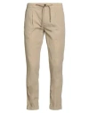 No Lab Man Pants Beige Size 33 Cotton, Elastane In Neutral