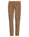 No Lab Man Pants Camel Size 35 Cotton, Elastane