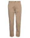 No Lab Man Pants Khaki Size 31 Cotton, Elastane In Beige