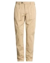 No Lab Man Pants Light Brown Size 32 Cotton, Elastane In Neutral