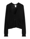 No-nà Woman Cardigan Black Size L Viscose, Polyester, Polyamide