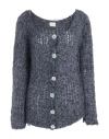 No-nà Woman Cardigan Grey Size M/l Polyamide, Acrylic, Wool, Mohair Wool
