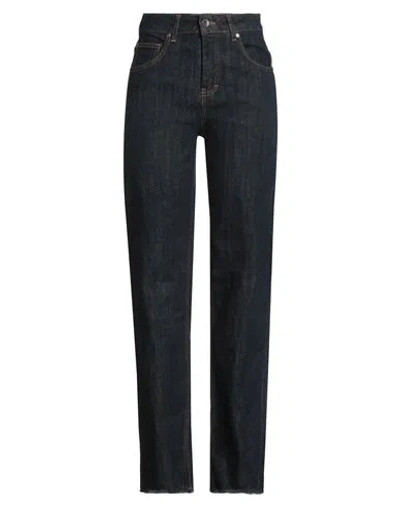 No-nà Woman Jeans Blue Size 8 Cotton, Elastane