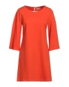 No-nà Woman Mini Dress Orange Size L Viscose, Nylon, Elastane In Orange