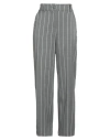No-nà Woman Pants Grey Size L Polyester, Viscose, Elastane In Gray