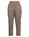 No-nà Woman Pants Light Brown Size M Viscose, Polyamide, Elastane In Sand