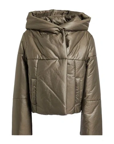 No-nà Woman Puffer Military Green Size S Polyester