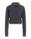 No-nà Woman Shirt Charcoal Size L Polyester, Elastane In Gray