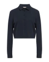 No-nà Woman Shirt Midnight Blue Size S Polyester, Elastane In Blue