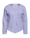 No-nà Woman Sweater Mauve Size Xs Nylon, Acrylic, Wool In Purple