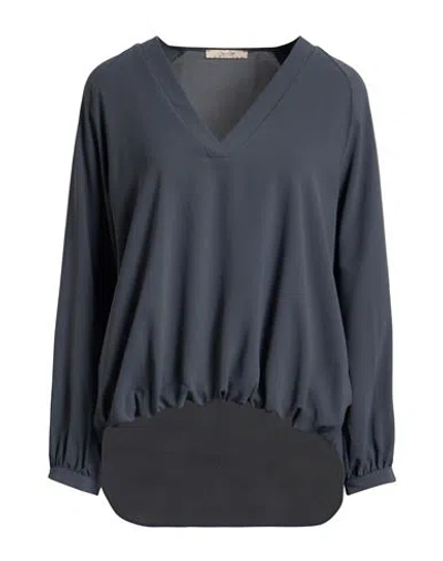 No-nà Woman Top Charcoal Size L Polyester In Gold