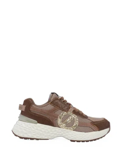 No Name Carter 2.0 Glitter-logo Sneakers In Brown