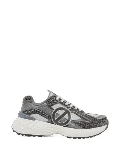 No Name Carter 2.0 Leopard-print Sneakers In Gray