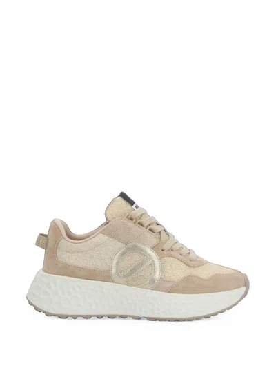 No Name Carter Jogger Glitter-effect Sneakers In Neutral