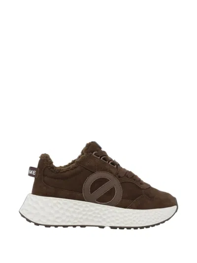No Name Carter Suede Sneakers In Brown