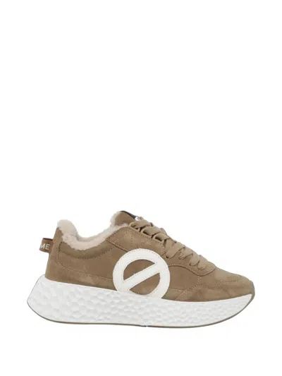 No Name Carter Suede Sneakers In Brown