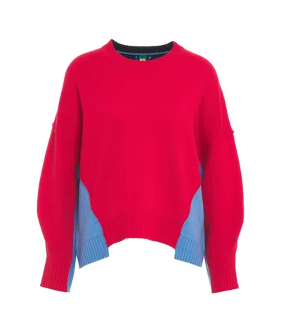 No Name Cashmere Jersey Crewneck In Red