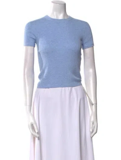 Pre-owned No Name Crew Neck Short Sleeve Top In Blue