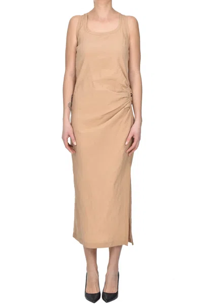 No Name Draped Dress In Neutral