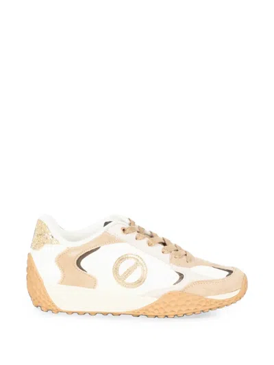 No Name Kate Glitter-detail Sneakers In Neutral