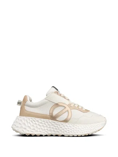 No Name Logo Panelled Sneakers In Neutral