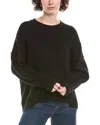 No Name Noname High-low Cashmere Sweater In Black