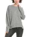 No Name Noname High-low Cashmere Sweater In Gray
