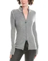 No Name Noname Zip Cashmere Cardigan In Gray