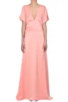 No Name Satin Long Dress In Peach